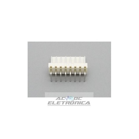 Conector KK 08 vias 90º macho 2,50mm PCI - 5046-08