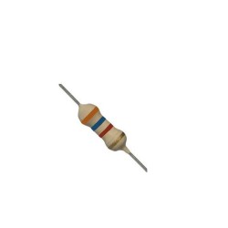 Resistor 3K6 1/2w 5% - Laranja azul vermelho dourado