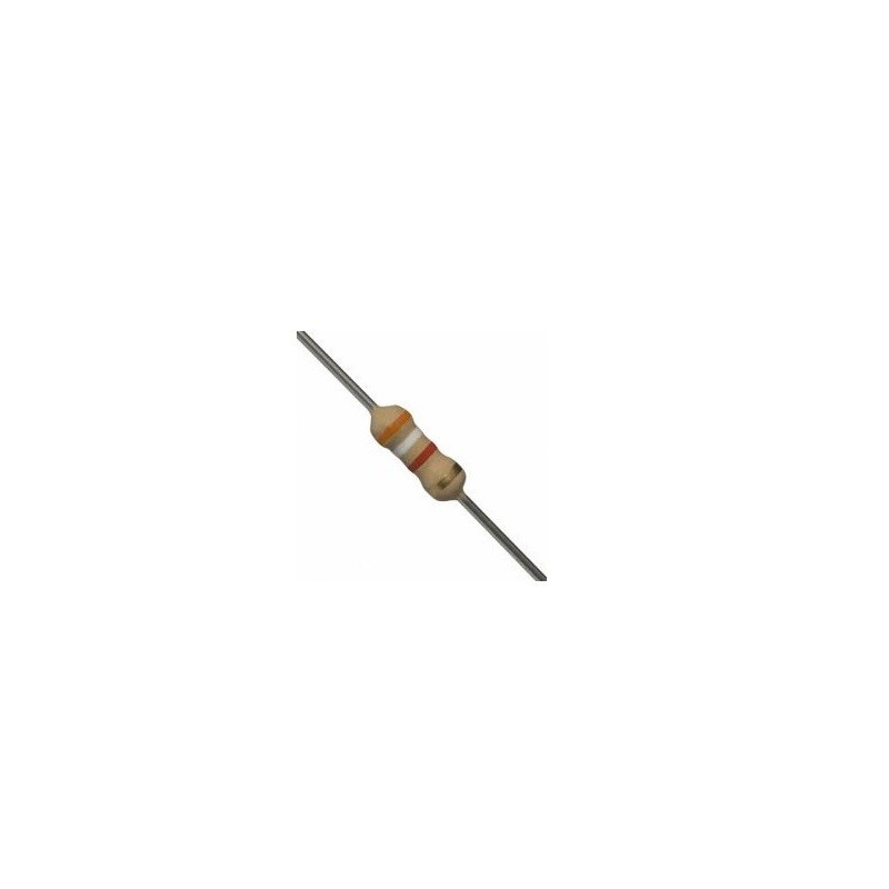 Resistor 3K9 1/2w 5% - Laranja branco vermelho dourado Resistor 3K9 1/2w 5% - Laranja branco vermelho dourado
