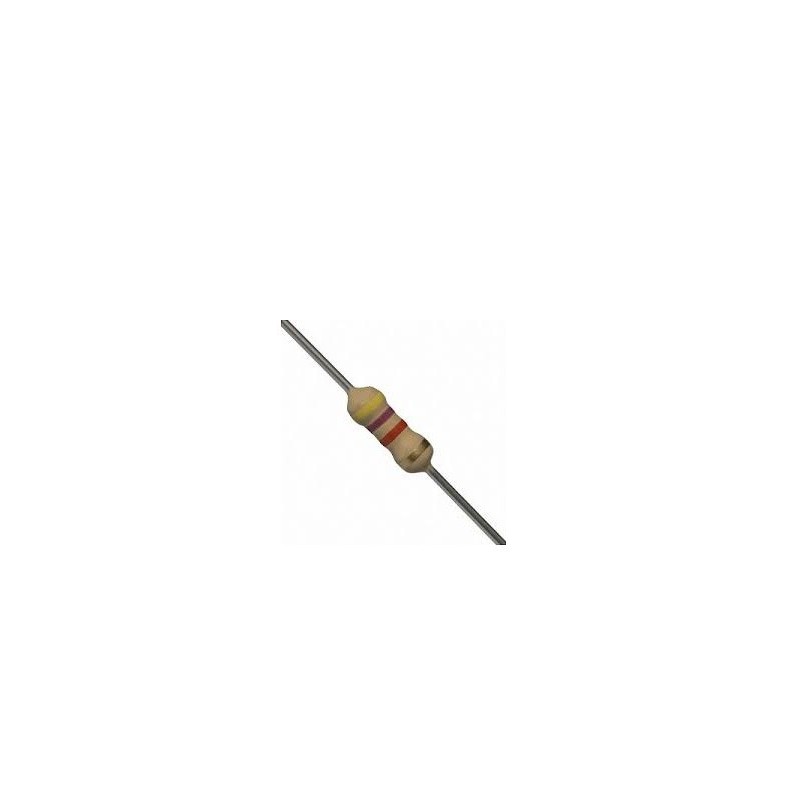 Resistor 4K7 1/2w 5% - Amarelo roxo vermelho dourado Resistor 4K7 1/2w 5% - Amarelo roxo vermelho dourado