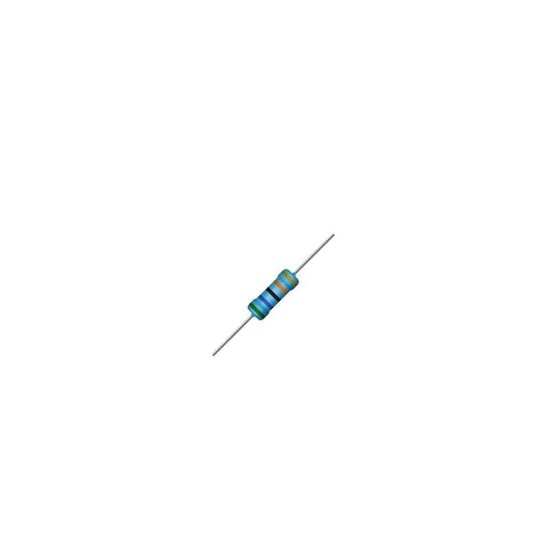 Resistor 560K 1/2w 1% precisão - Verde azul preto laranja Resistor 560K 1/2w 1% precisão - Verde azul preto laranja