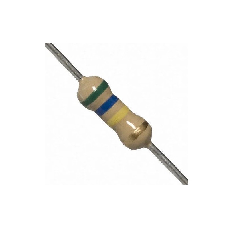 Resistor 560K 1/2w 5% - Verde azul amarelo dourado Resistor 560K 1/2w 5% - Verde azul amarelo dourado