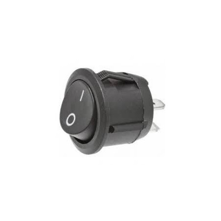 Chave gangorra KCD1-106-101 redonda 02 Posições 01 polo 2t preta