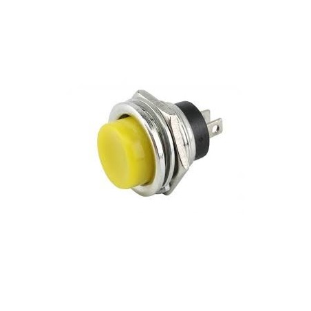 Chave push button DS-212 amarelo - Sem trava