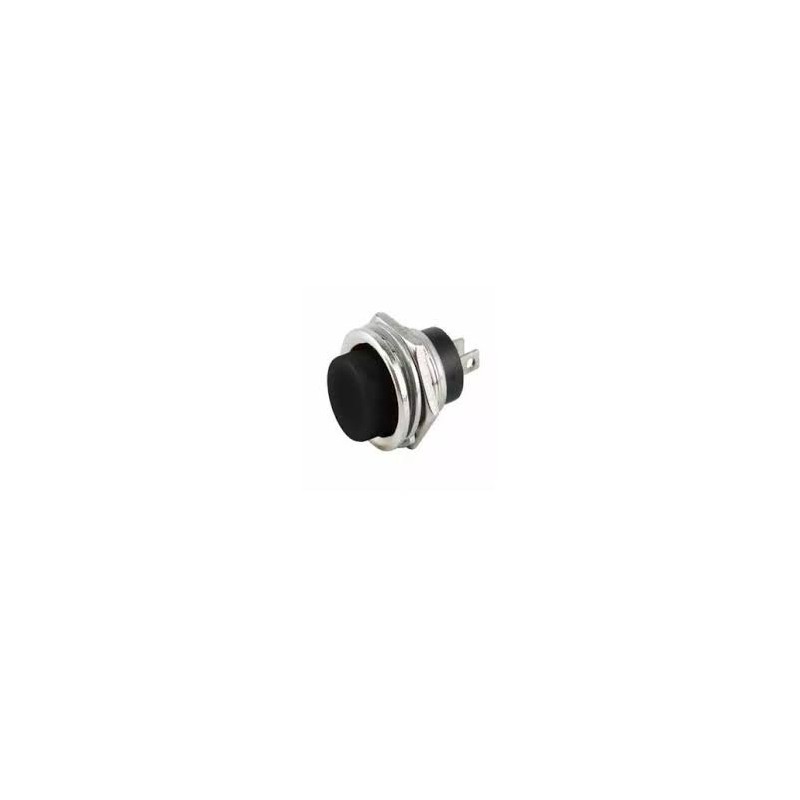Chave push button DS-212 preto - Sem trava