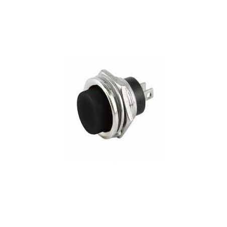 Chave push button DS-212 preto - Sem trava