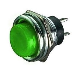 Chave push button DS-212 verde - Sem trava