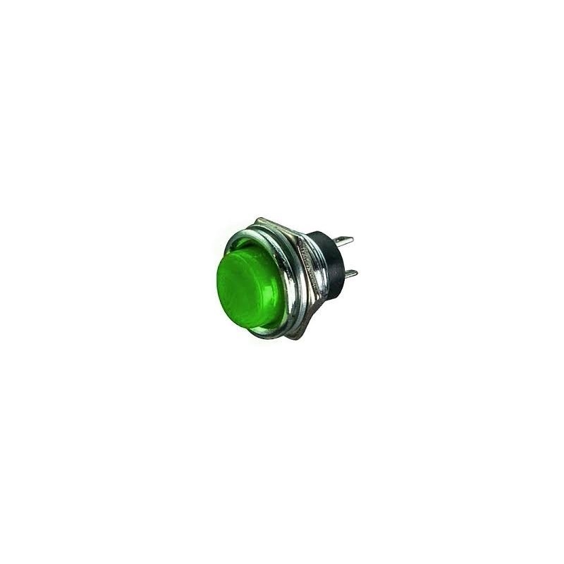 Chave push button DS-212 verde - Sem trava