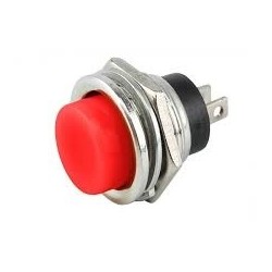 Chave push button DS-212 vermelho - Sem trava
