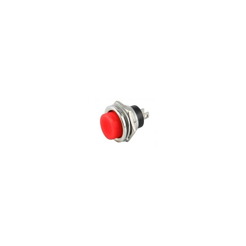 Chave push button DS-212 vermelho - Sem trava