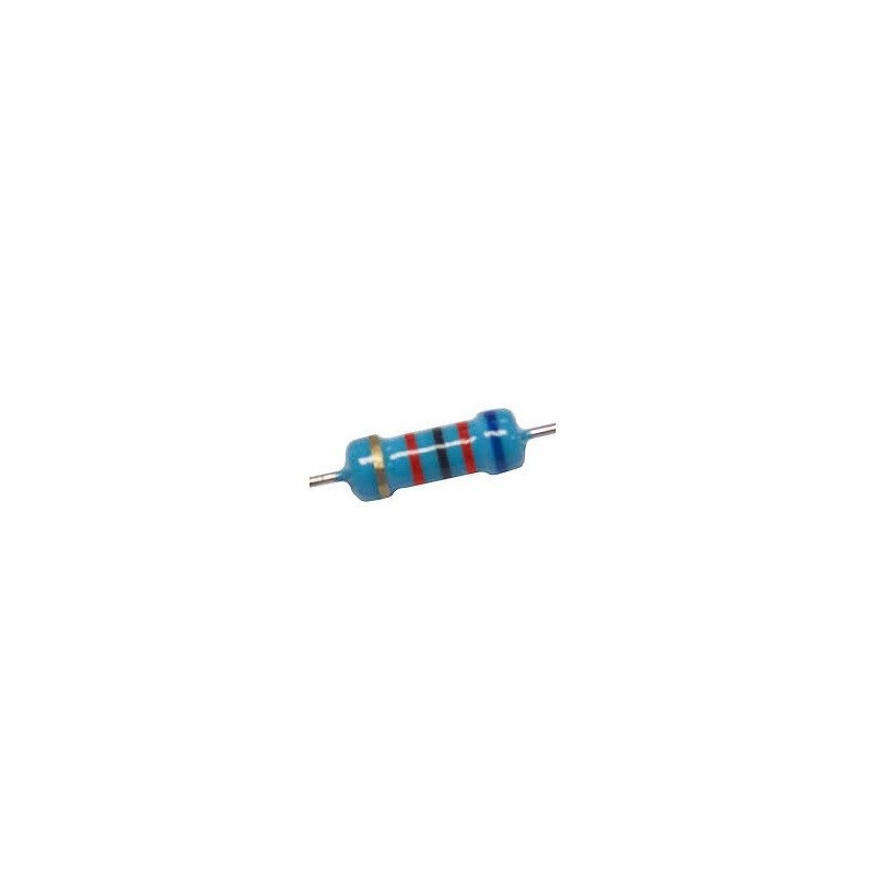 Resistor 62K 1/2w 1% precisão - Azul vermelho preto vermelho Resistor 62K 1/2w 1% precisão - Azul vermelho preto vermelho