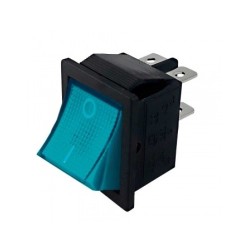 Chave gangorra KCD4 16A 250V~ 4T verde claro