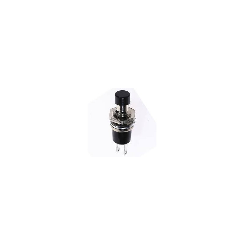 Chave push button NA preto 1A 250v