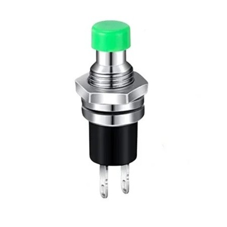 Chave push button NA verde 1A 250v - PBS110