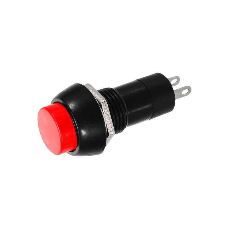 Chave push button PBS11A vermelho com trava