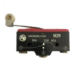 Chave micro switch haste 38mm c/roldana 10A 250VCA M2