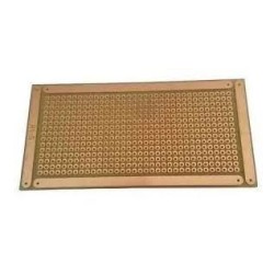 Placa de fibra 5x10 cm ilhada