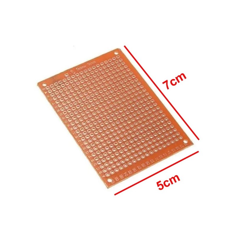 Placa fenolite 5x7cm ilhada