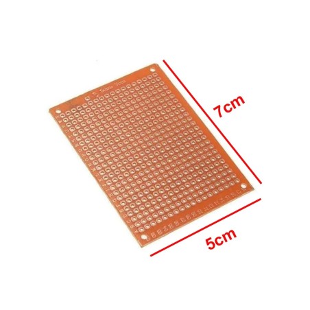 Placa fenolite 5x7cm ilhada