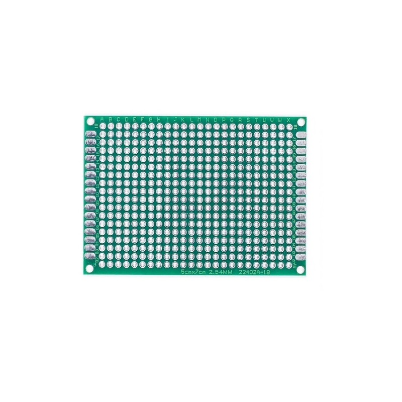 Placa fibra 5x7cm ilhada dupla face