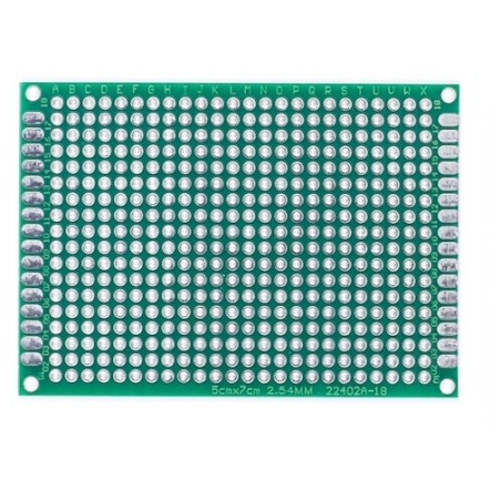 Placa fibra 5x7cm ilhada dupla face