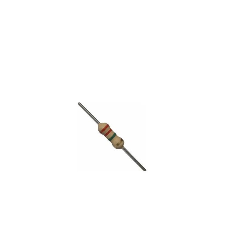 Resistor 2M2 1/2w 5% - Vermelho vermelho verde dourado