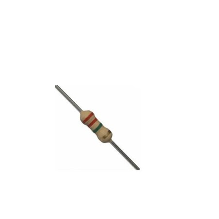 Resistor 2M2 1/2w 5% - Vermelho vermelho verde dourado