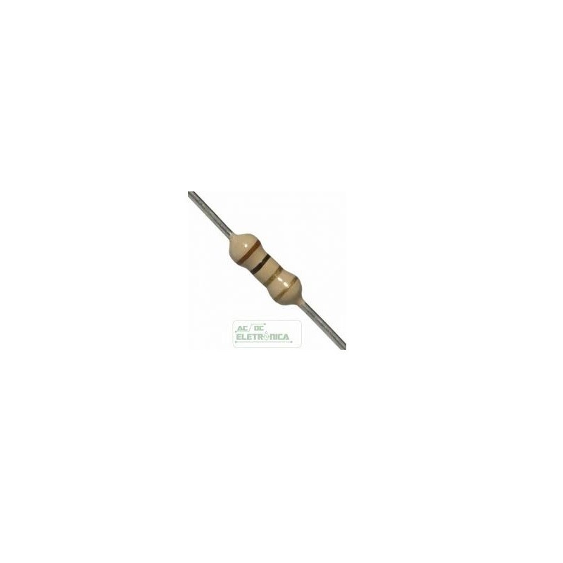 Resistor 1R 1/4w 5% - Marrom preto dourado dourado