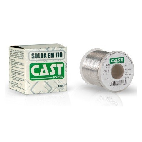 Solda cast rolo 500Gr 0,75mm 63x37mm 183 L - No Clean
