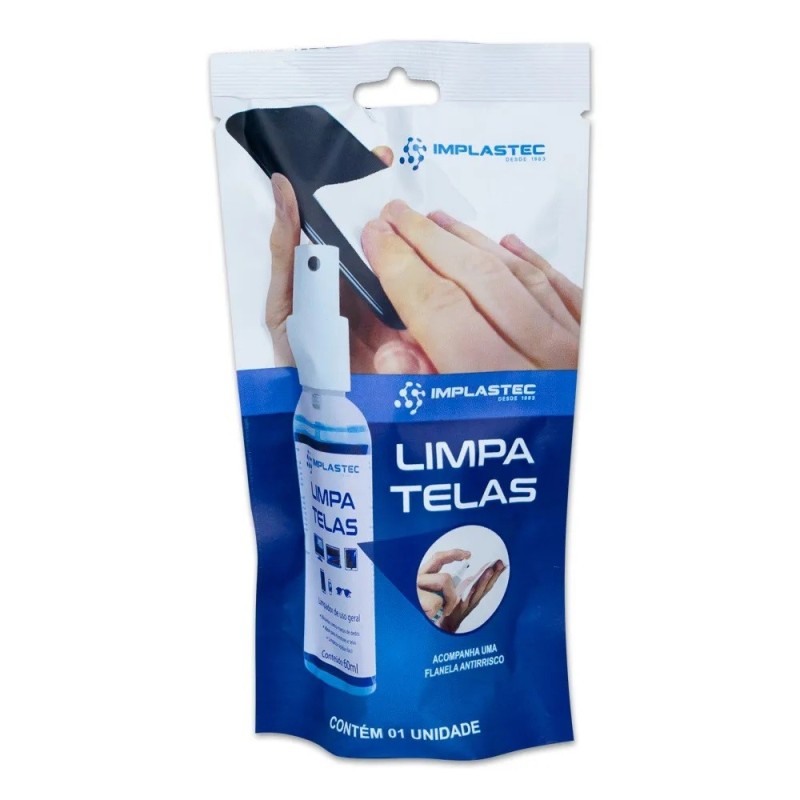 Limpa telas 60ml clean - Implastec