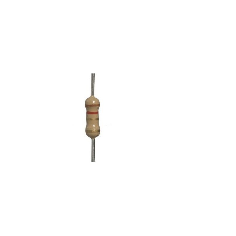 Resistor 1R2 1/4w 5% - Marrom vermelho dourado dourado