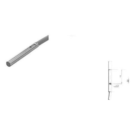 Sensor indutivo tubular 0,6mm 3 fios - NJ0,6-3-22-E2 PEPPERL+FUCHS