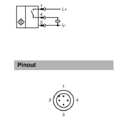 Sensor indutivo tubular 1,5mm 3 fios - NJ1,5-8GM40E2-V1 PEPPERL+FUCHS