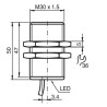 Sensor indutivo tubular 10mm 3 fios - NBB10-30GM50-E0 PEPPERL+FUCHS