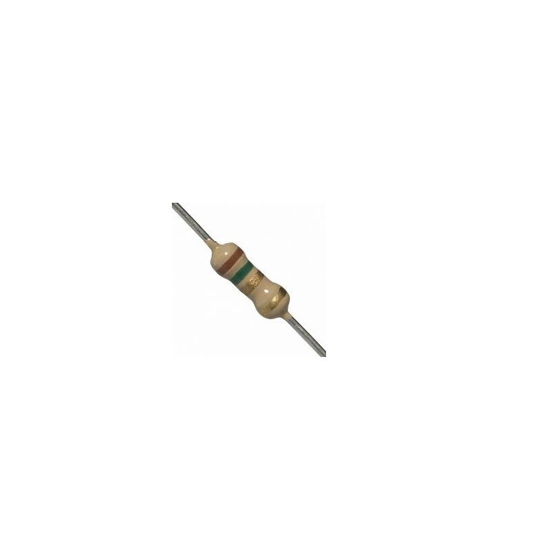 Resistor 1R5 1/4w 5% - Marrom verde dourado dourado