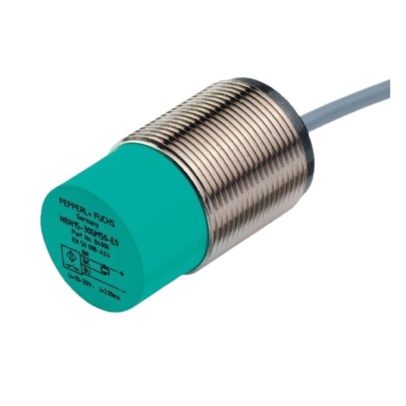Sensor indutivo tubular 25mm 3 fios - NBN25-30GM50-E2 PEPPERL+FUCHS