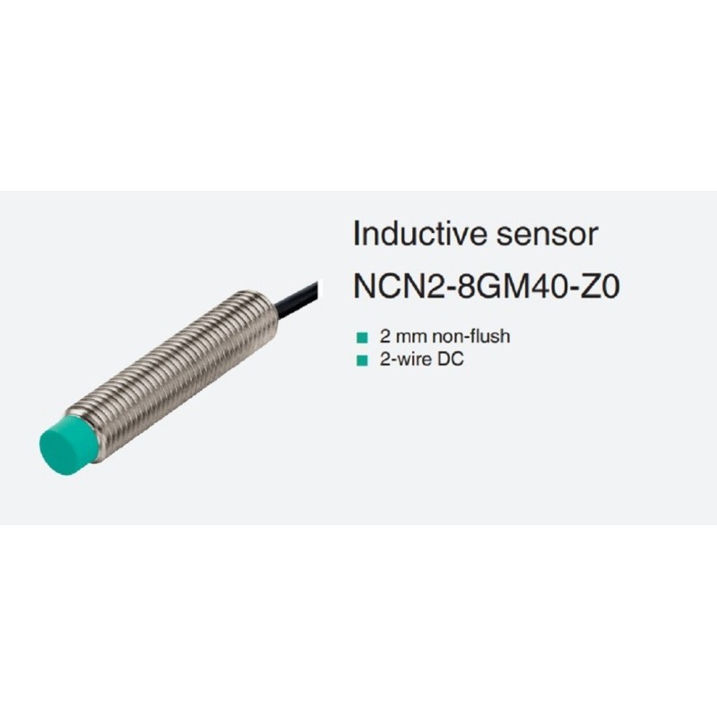 Sensor indutivo tubular 2mm 2 fios - NCN2-8GM40-Z0 PEPPERL+FUCHS