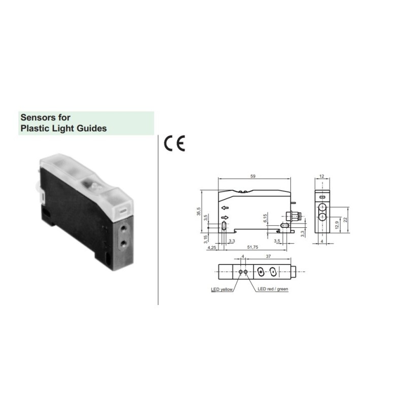 Sensor fotoelétrico OCL100-F66G-A2-V31