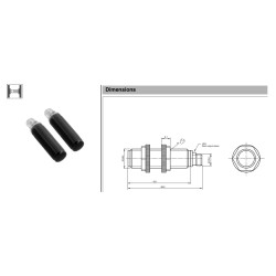 Sensor óptico emissor M18 4 vias conector - CP18EDXC PEPPERL+FUCHS