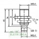 Sensor indutivo tubular 5mm 3 vias conector - 3RG4013-3AG33-PF