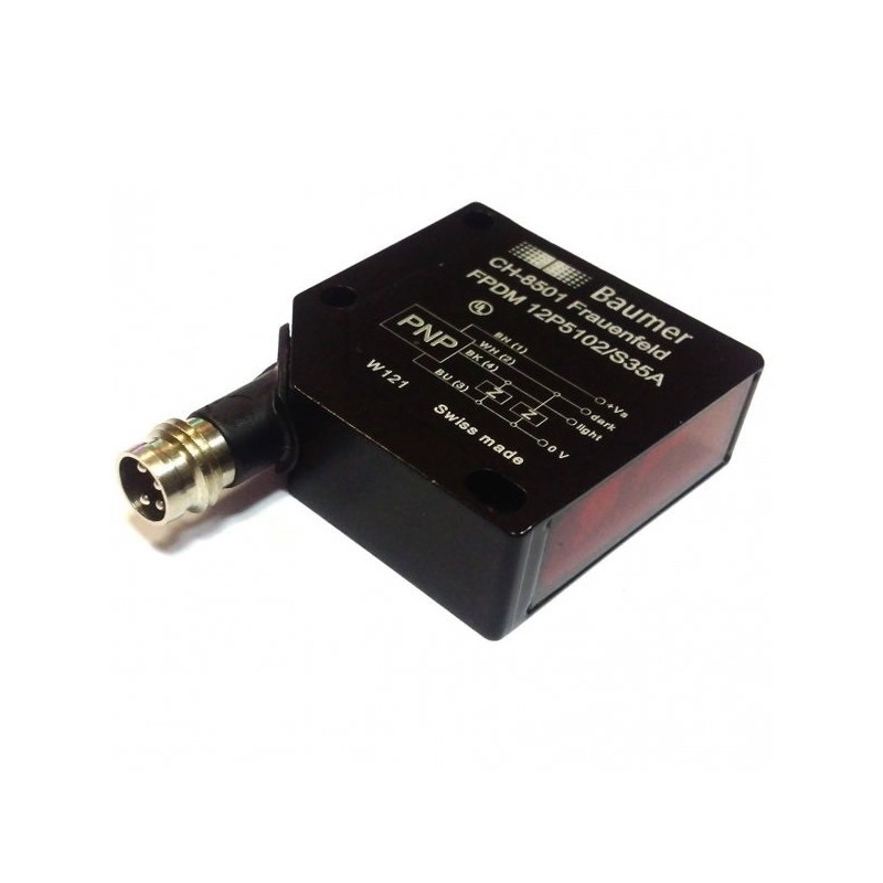 Sensor retro refletivo FPDM 12P5102/S35A PNP Baumer