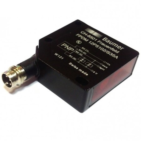 Sensor retro refletivo FPDM 12P5102/S35A PNP Baumer