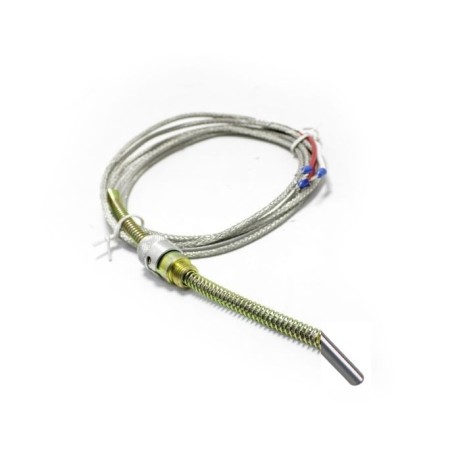 Sensor termopar tipo PT100 8mm 3 fios  c/baioneta 2MT