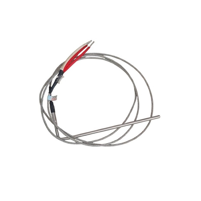 Sensor termopar tipo J  4,7mmx100mm 90º 2 fios cabo mola 1MT