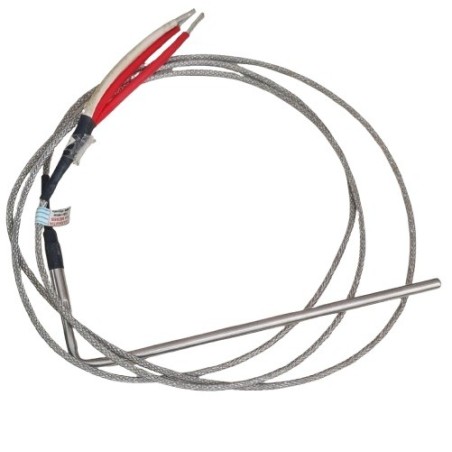 Sensor termopar tipo J  4,7mmx100mm 90º 2 fios cabo mola 1MT