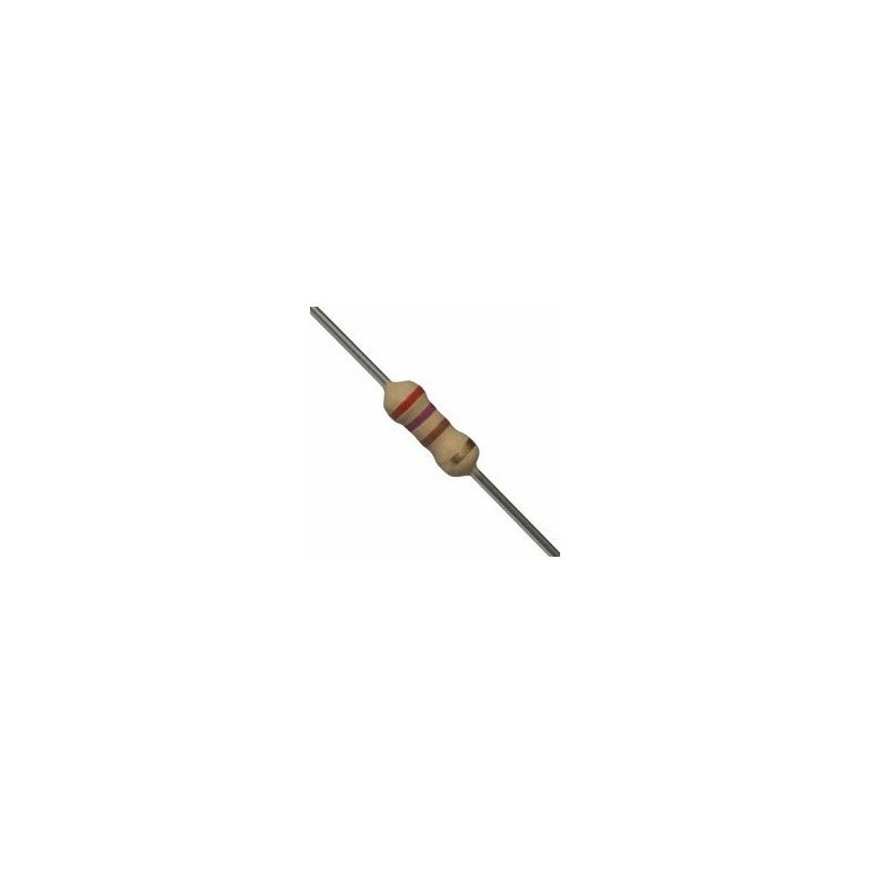 Resistor 270R 1/4w 5% - Vermelho roxo marrom dourado