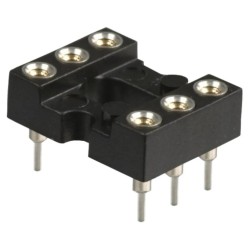 Soquete 06 pinos - torneado