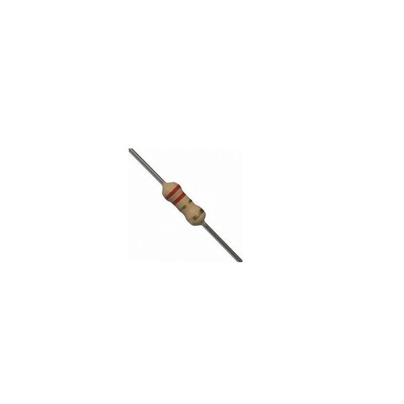 Resistor 2R2 1/4w 5% - Vermelho vermelho dourado dourado