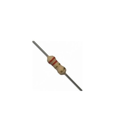 Resistor 2R2 1/4w 5% - Vermelho vermelho dourado dourado