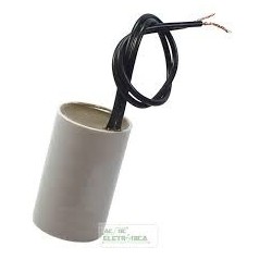 Capacitor de partida 45uF x 250Vac fio 5% 50/60hz